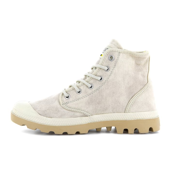 Palladium Pampa Hi WAX Støvler Dame Lyse Grå | 413975-GYT