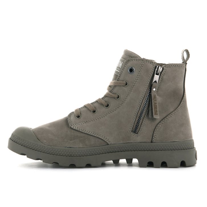 Palladium Pampa Hi Zip NBK Støvler Herre Brune | 049385-ZHO