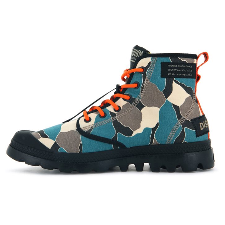 Palladium Pampa Lite Overlab Støvler Herre Camouflage | 342089-GFL