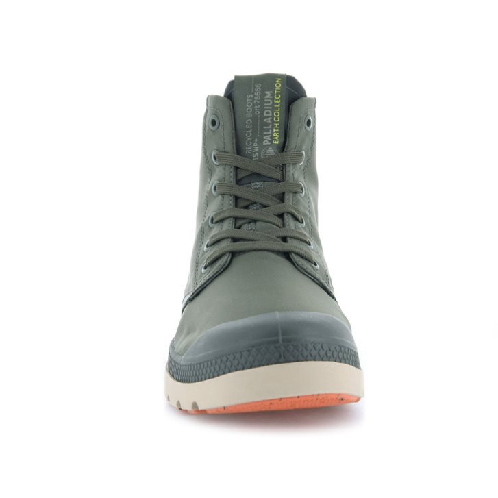 Palladium Pampa Lite+ Recycle WP+ Støvler Dame Olivengrønne | 157048-BRN