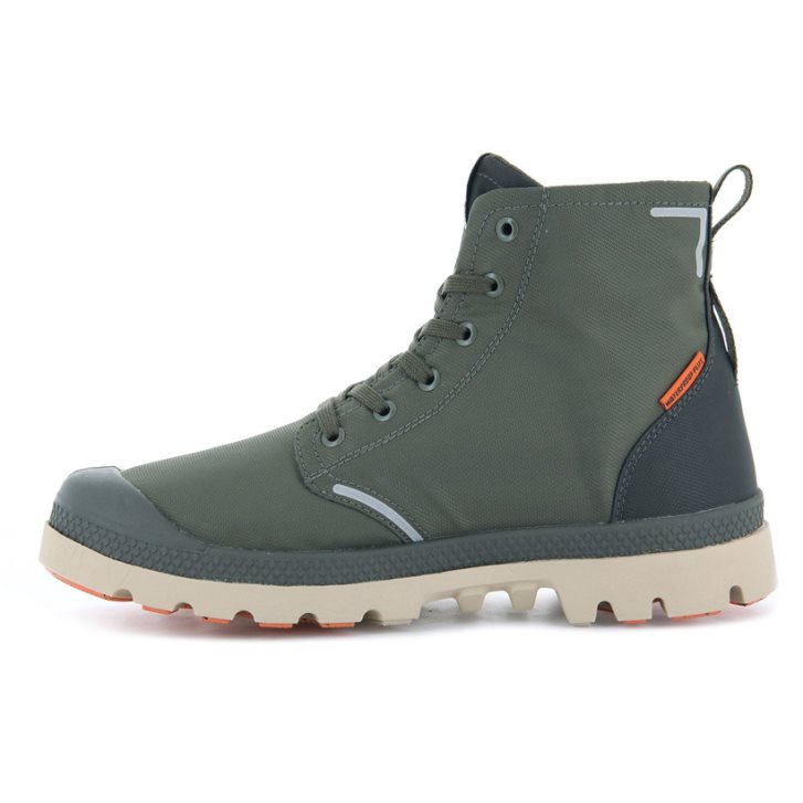 Palladium Pampa Lite+ Recycle WP+ Støvler Dame Olivengrønne | 157048-BRN