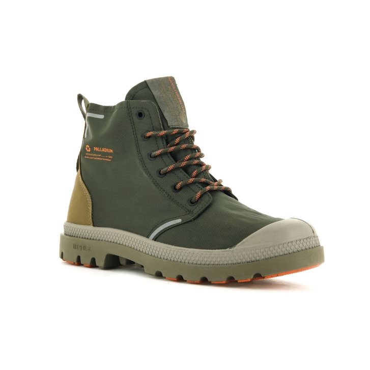 Palladium Pampa Lite+ Recycle WP+ Støvler Dame Olivengrønne | 963720-RWH