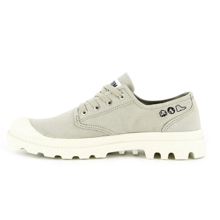 Palladium Pampa OX Organic II Oxford Sko Dame Lyse Grønn | 207965-AXR