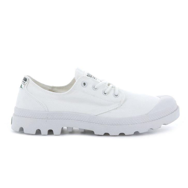 Palladium Pampa OX Organic Oxford Sko Dame Hvite | 520648-UGM