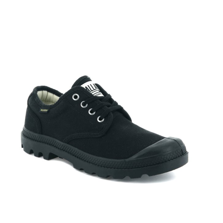 Palladium Pampa OX Originale Oxford Sko Herre Svarte | 105396-VOS