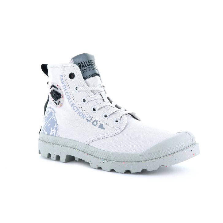 Palladium Pampa Organic Metro Støvler Herre Hvite | 130478-ANQ