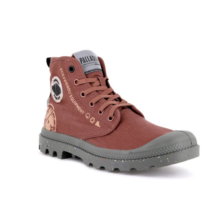 Palladium Pampa Organic Metro Støvler Herre Korall | 375249-GRD