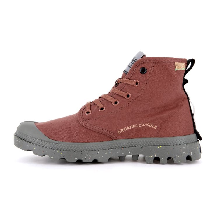 Palladium Pampa Organic Metro Støvler Herre Korall | 375249-GRD