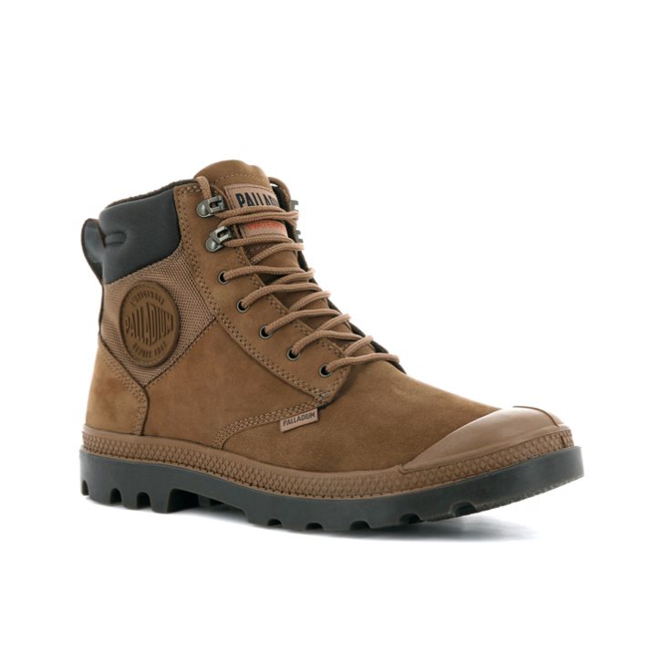 Palladium Pampa Shield WP+ LUX Støvler Dame Brune | 084672-ZCO