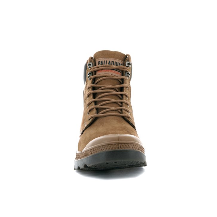 Palladium Pampa Shield WP+ LUX Støvler Dame Brune | 084672-ZCO