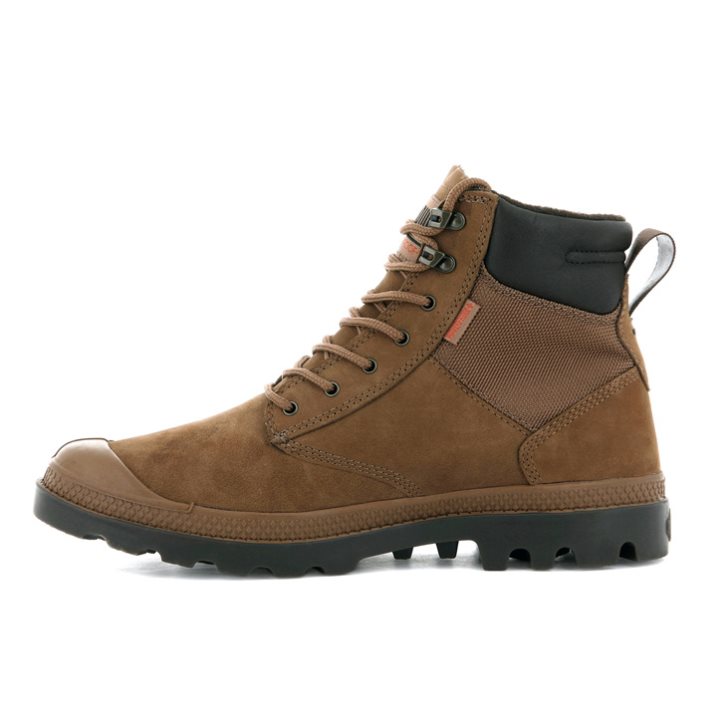 Palladium Pampa Shield WP+ LUX Støvler Dame Brune | 084672-ZCO