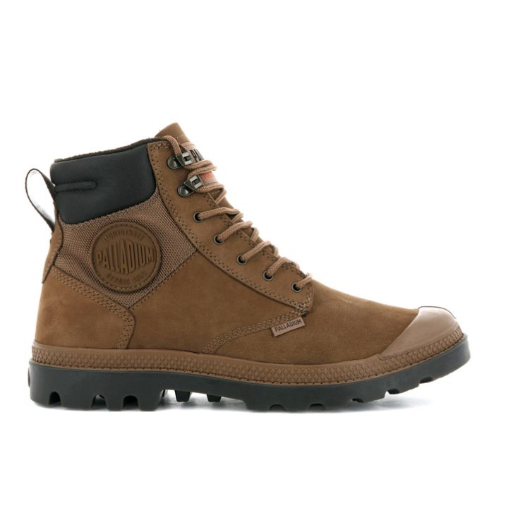 Palladium Pampa Shield WP+ LUX Støvler Dame Brune | 084672-ZCO