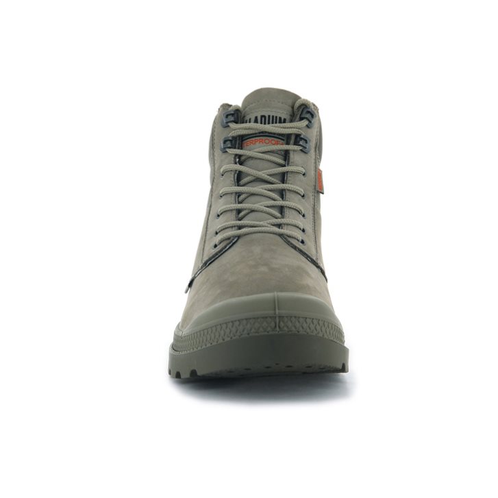 Palladium Pampa Shield WP+ LUX Støvler Dame Olivengrønne | 217354-BZD