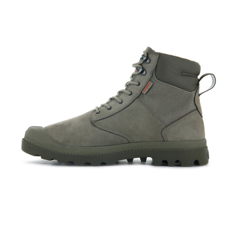 Palladium Pampa Shield WP+ LUX Støvler Dame Olivengrønne | 217354-BZD