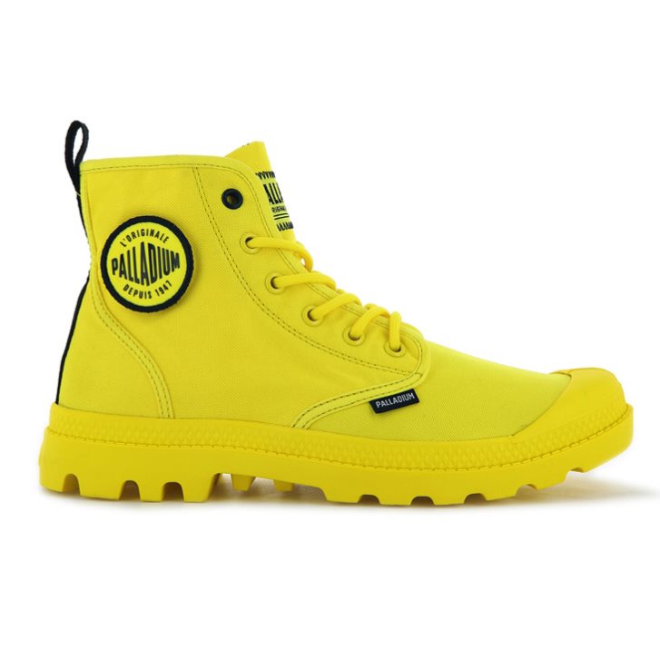 Palladium Pampa Smiley Change Støvler Herre Gul | 961352-TNL