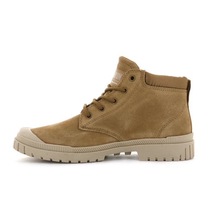 Palladium Pampa Sp20 Cuff Low Støvler Dame Brune | 217498-CZU