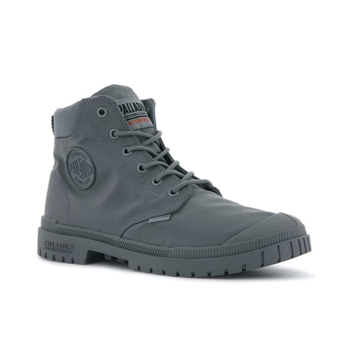 Palladium Pampa Sp20 Cuff WP+ Støvler Dame Titanium | 940375-GAZ