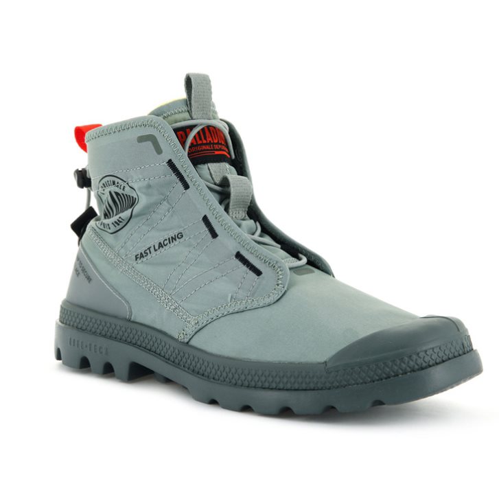 Palladium Pampa Travel Lite Støvler Dame Grå | 276813-MJA