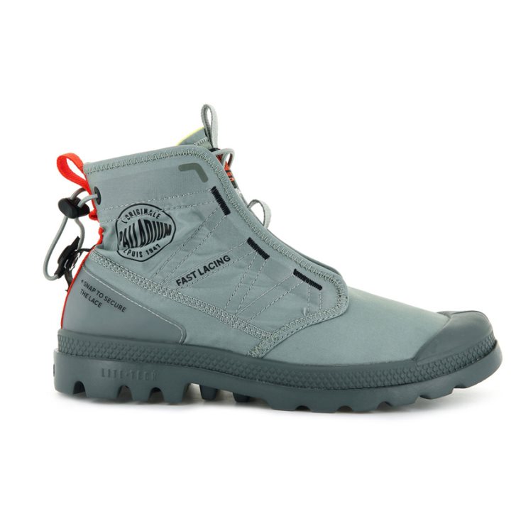 Palladium Pampa Travel Lite Støvler Dame Grå | 276813-MJA