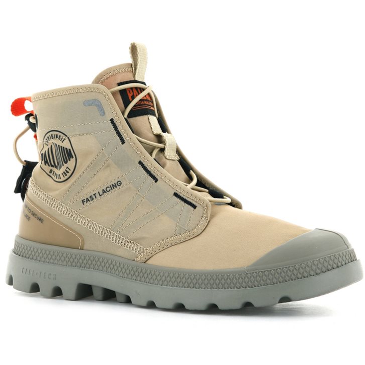 Palladium Pampa Travel Lite Støvler Dame Khaki | 895467-OTE