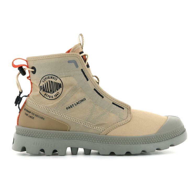 Palladium Pampa Travel Lite Støvler Dame Khaki | 895467-OTE