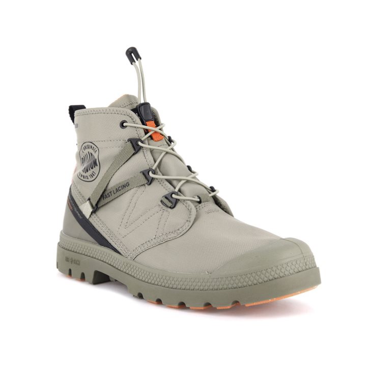 Palladium Pampa Travel Lite+ Vanntette Støvler Dame Olivengrønne | 062491-YNQ