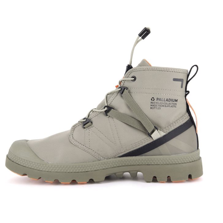 Palladium Pampa Travel Lite+ Vanntette Støvler Dame Olivengrønne | 062491-YNQ