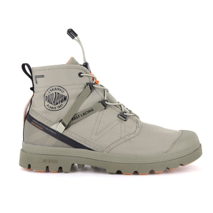 Palladium Pampa Travel Lite+ Vanntette Støvler Dame Olivengrønne | 062491-YNQ