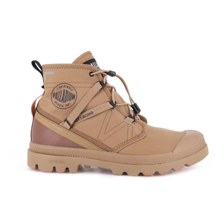 Palladium Pampa Travel Lite+ Vanntette Støvler Herre Brune | 419507-FLG