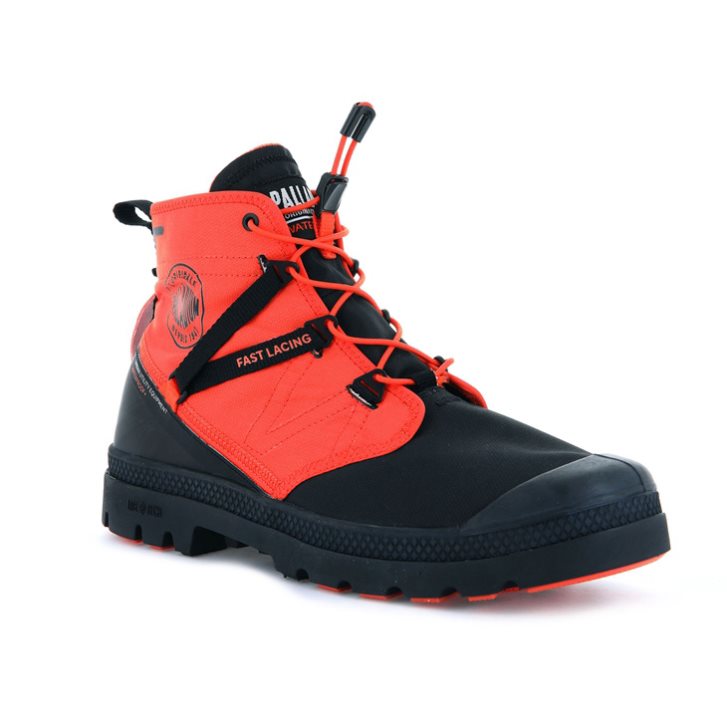 Palladium Pampa Travel Lite+ Vanntette Støvler Herre Oransje Svarte | 547302-HYP