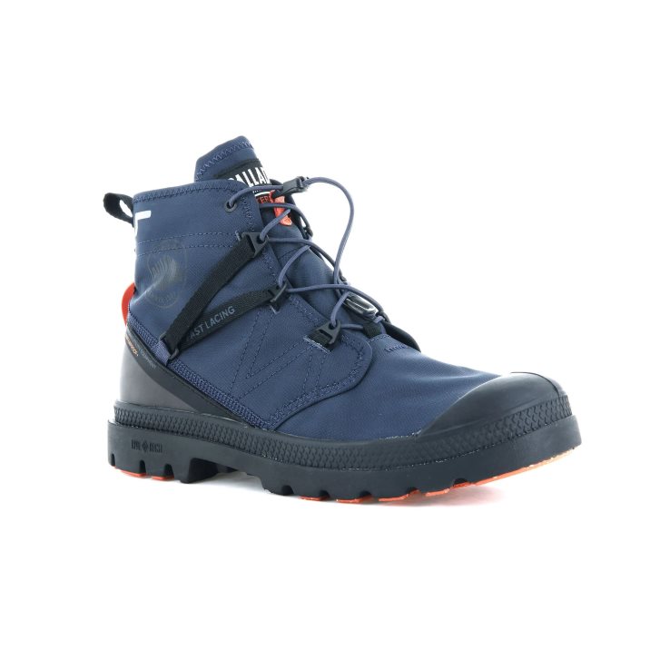 Palladium Pampa Travel Lite+ Vanntette Støvler Dame Marineblå | 821764-QKC