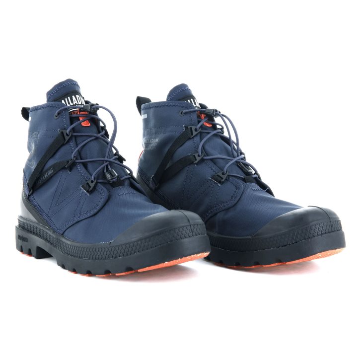 Palladium Pampa Travel Lite+ Vanntette Støvler Dame Marineblå | 821764-QKC