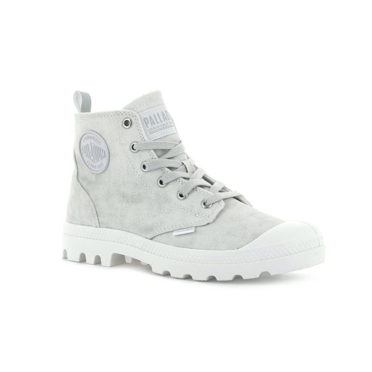 Palladium Pampa Zip Desertwash Støvler Dame Lyse Grå | 246397-BFW