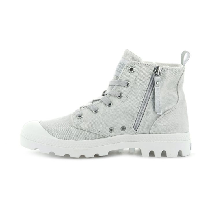 Palladium Pampa Zip Desertwash Støvler Dame Lyse Grå | 246397-BFW