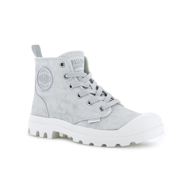 Palladium Pampa Zip Desertwash Støvler Dame Lyse Grå | 320675-LCN