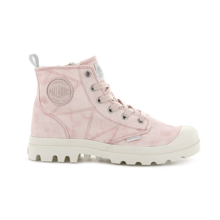 Palladium Pampa Zip Desertwash Støvler Dame Rosa | 735926-POT