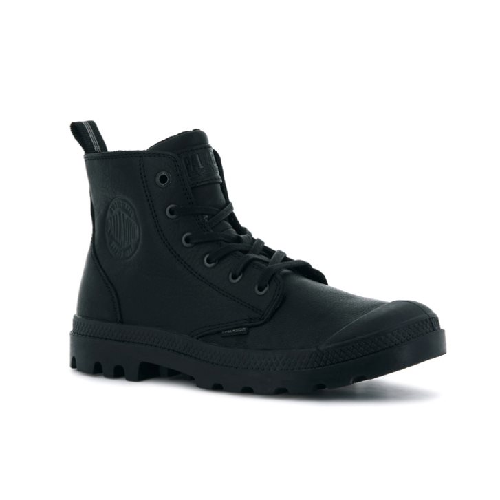 Palladium Pampa Zip Leather ESS Støvler Herre Svarte | 185027-VWL