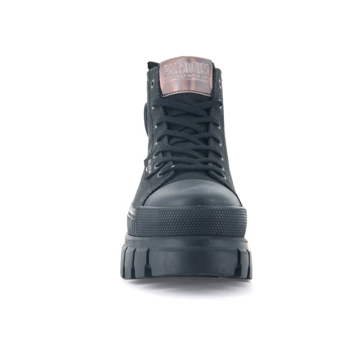 Palladium Revolt Hi TX Platform Sko Dame Svarte | 401853-OZQ