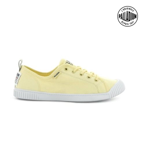 Palladium Easy Blonder Canvas Low Tops Joggesko Dame Gul | 704358-SHR