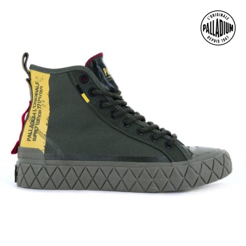 Palladium Palla Ace Supply Mid High Tops Joggesko Dame Grønn | 124609-RSE