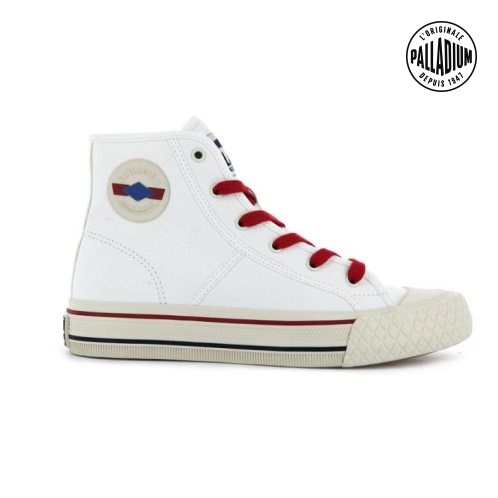 Palladium Palla Louvel High Tops Joggesko Dame Hvite | 378204-KIA