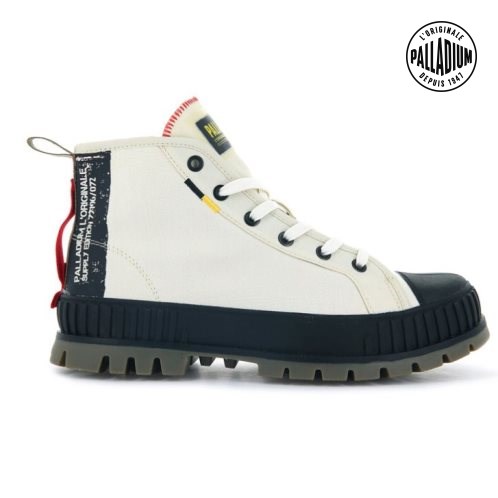 Palladium Pallashock Supply Hi Støvler Dame Hvite | 031562-WPX