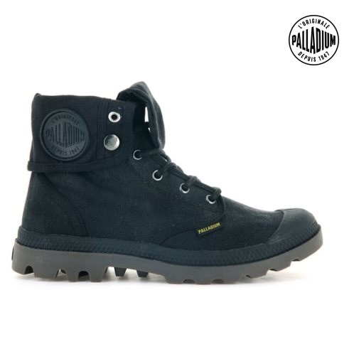 Palladium Pampa Baggy WAX Støvler Dame Svarte | 290356-GWE