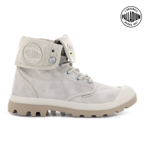 Palladium Pampa Baggy WAX Støvler Herre Lyse Grå | 213098-JZM