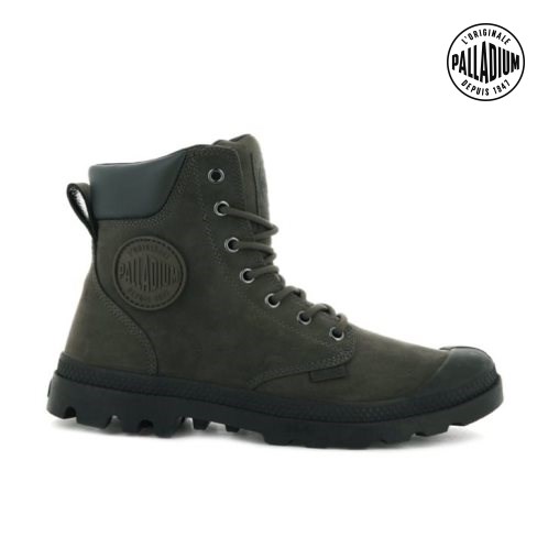 Palladium Pampa Cuff WP LUX Støvler Dame Olivengrønne | 123478-ATS