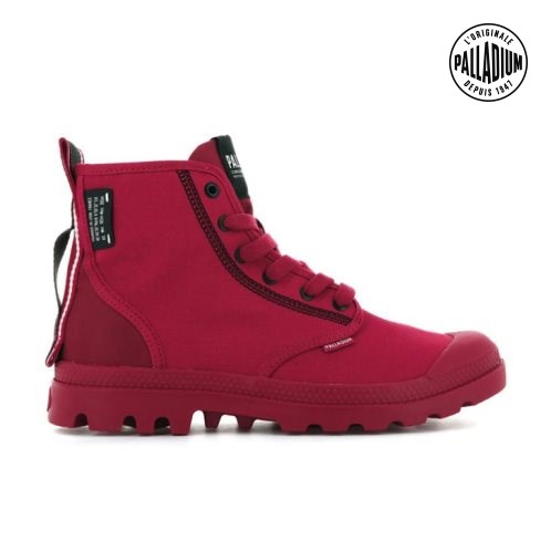 Palladium Pampa Dare 2 Survive Støvler Dame Rød | 249831-HUJ