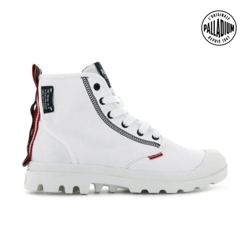 Palladium Pampa Dare 2 Survive Støvler Dame Hvite | 821360-GDC