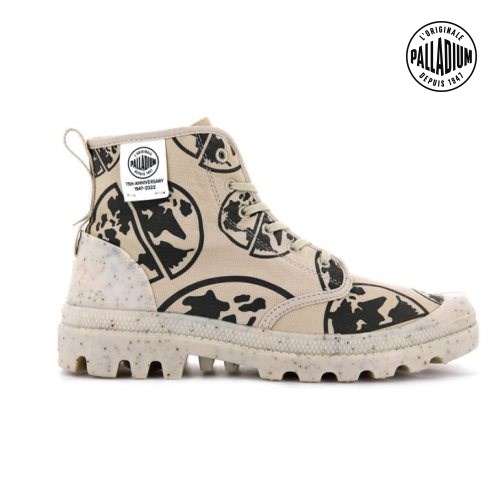 Palladium Pampa Eco-versary 75th Støvler Dame Khaki | 684570-ZKO