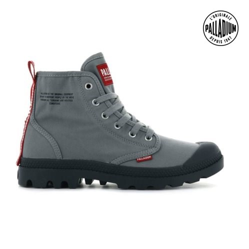 Palladium Pampa Hi Dare Støvler Dame Grå | 678450-MBU