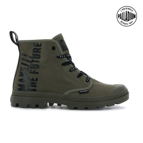 Palladium Pampa Hi Future Støvler Dame Olivengrønne | 617048-QMP